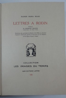 Letras de Rodin, Rainer Maria Rilke