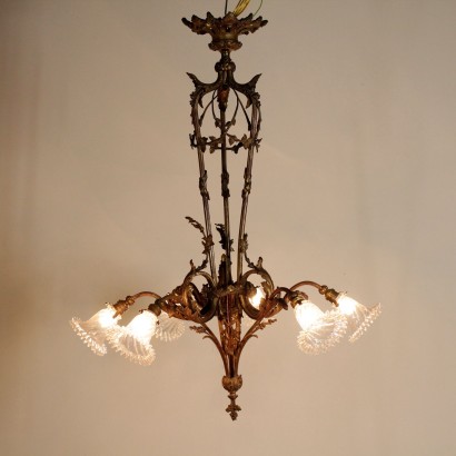 di mano in mano, lampadario da soffitto, lampadario con cristallo, lampadario in bronzo, lampadario vintage, lampadario di design, lampadario del 900, lampadario del novecento, lampadario italiano