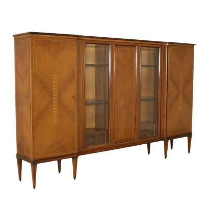 {* $ 0 $ *}, armoire des années 50, années 50, armoire à double abattant, armoire à abattant, armoire à rabat, armoire vintage, années 50, moderne des années 1950, armoire en peuplier, moderne des années 50