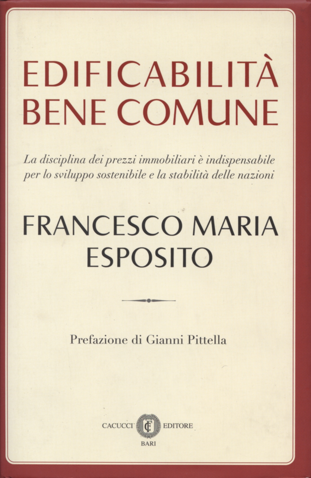 La construction du bien commun, Francesco Maria Esposito