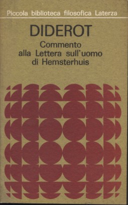 Commento alla Lettera sull'uomo di Hemsterhuis