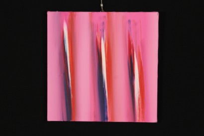 arte contemporanea, ennio finzi, finzi, opere finzi, acrilico su tela, il verso del colore in rosa