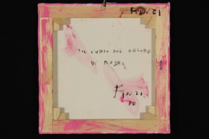 arte contemporanea, ennio finzi, finzi, opere finzi, acrilico su tela, il verso del colore in rosa