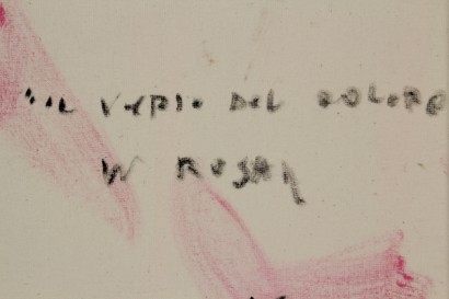 arte contemporanea, ennio finzi, finzi, opere finzi, acrilico su tela, il verso del colore in rosa