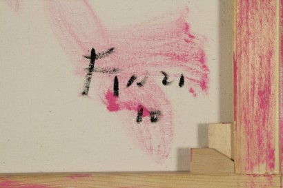 arte contemporanea, ennio finzi, finzi, opere finzi, acrilico su tela, il verso del colore in rosa