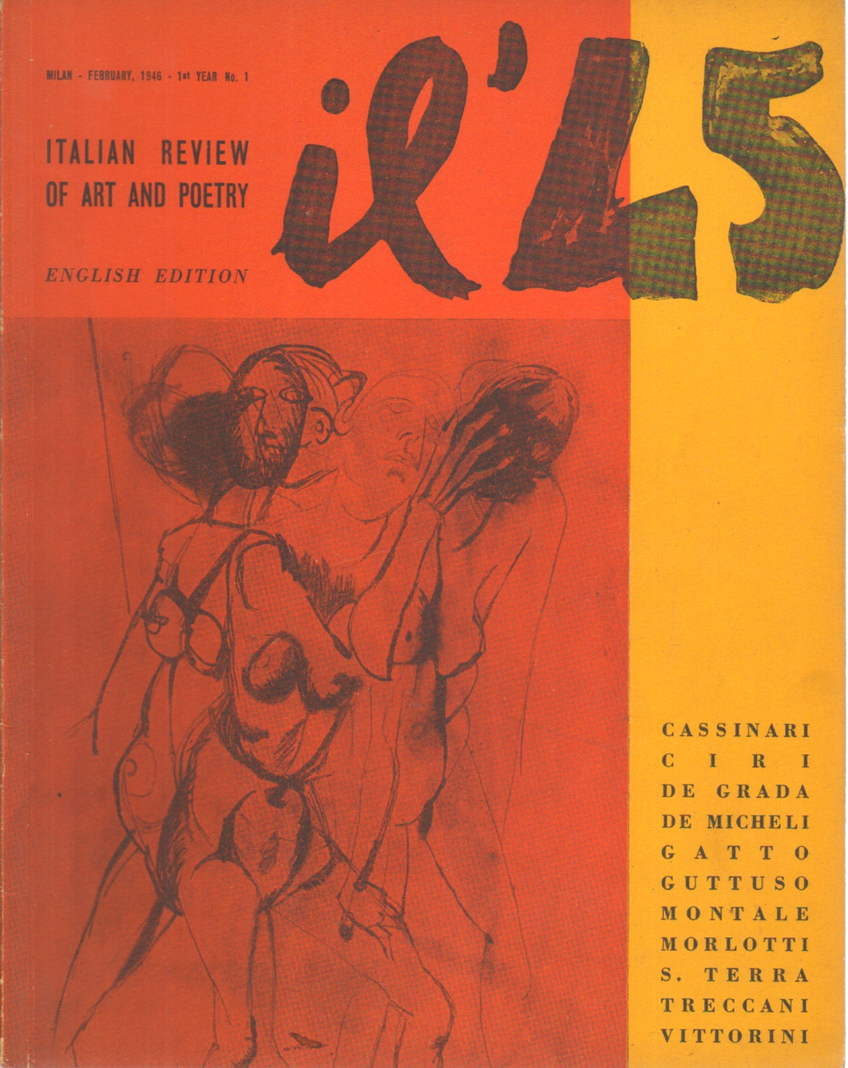 Il '45 Italian review of Art and Poetry (Milan-Fe, AA.VV.