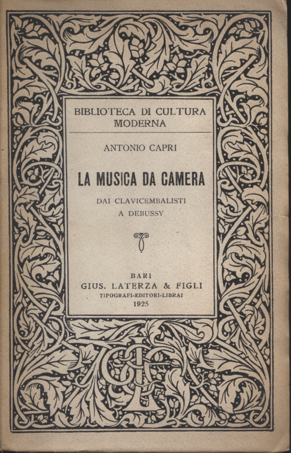 La musica da camera, Antonio Capri