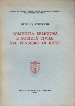 Comunità religiosa e società civile nel pensiero di Kant