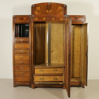 antiquités, meubles complets, chambre, chambre eugenio querti, meubles liberty, chambre liberty