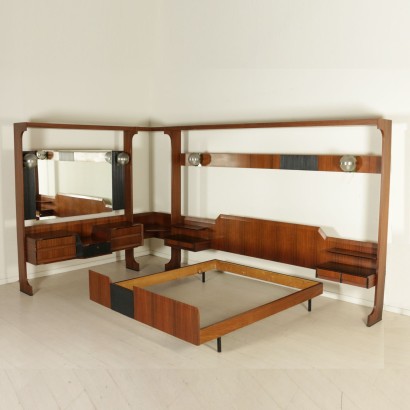 {* $ 0 $ *}, cama de los años 50, cama vintage, cama moderna, cama doble vintage, cama doble de los 50, 50