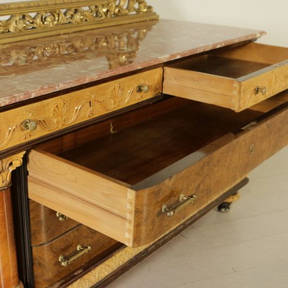 Revival Chest of Drawers with Mirror - detail