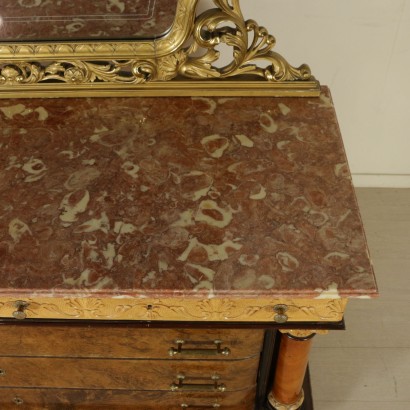 Revival Chest of Drawers with Mirror - detail