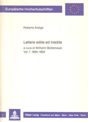 Lettere edite ed inedite vol. I 1850-1894
