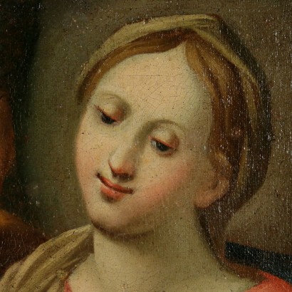 Madonna con Bambino e San Giuseppe-particolare