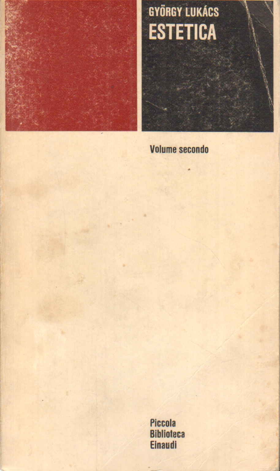 Esthétique tome deux, György Lukács