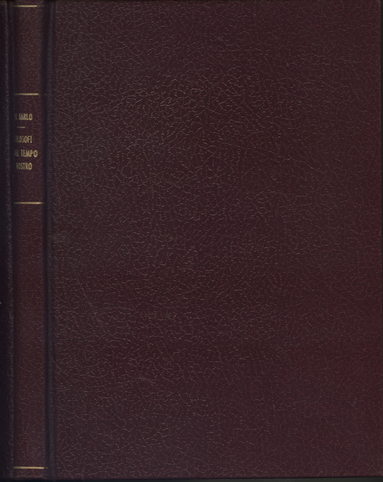 Filosofi del nostro tempo, Francesco De Sarlo