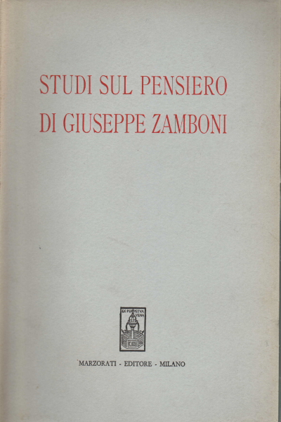Studi sul pensiero di Giuseppe Zamboni, AA.VV.