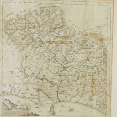 Cartina della provincia della Lunigiana