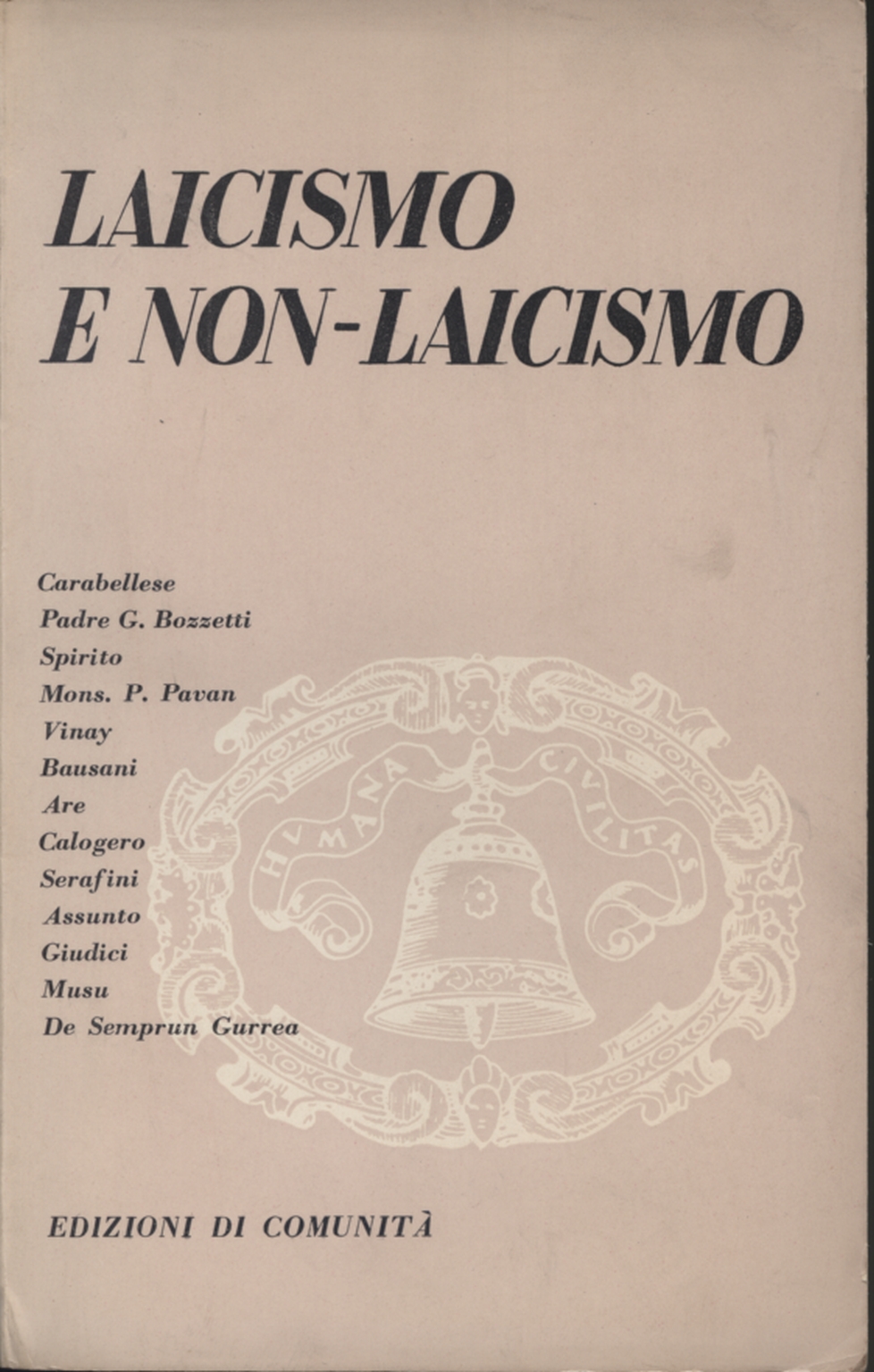 Laicismo e non-laicismo, AA.VV.