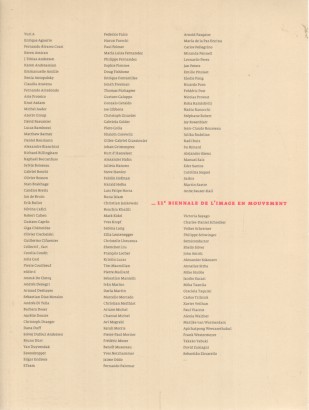 Onzième Biennale de l'image en mouvement