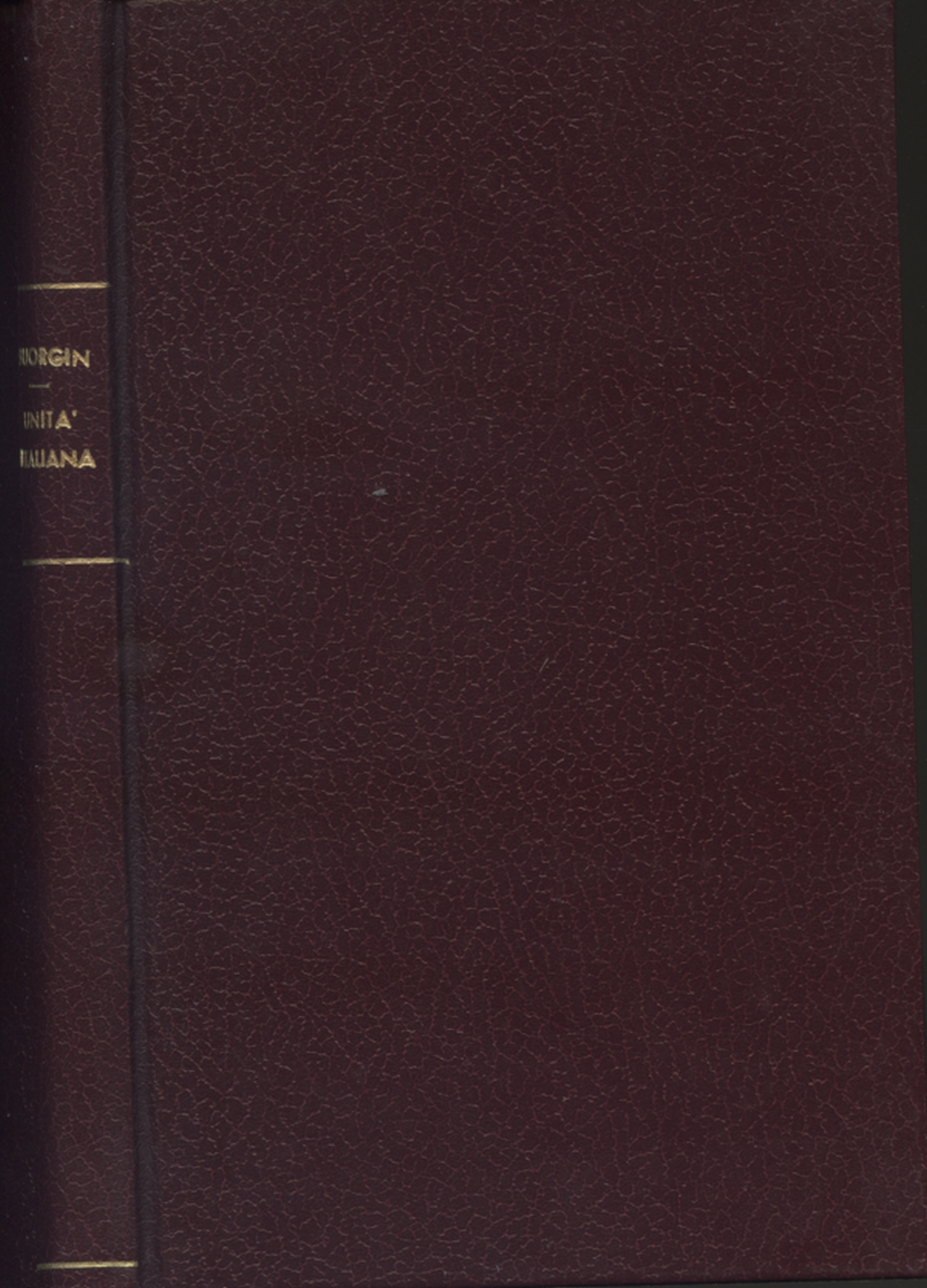 The formation of Italian unity, Giorgio Bourgin