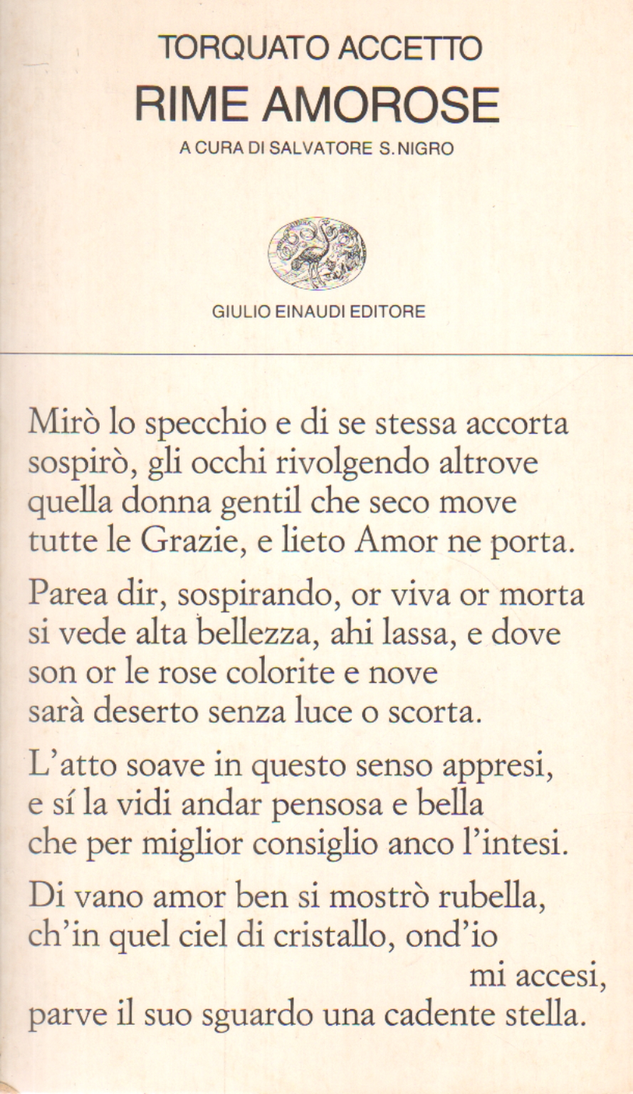 Les Poemes D Amour Torquato Accetto Poesia Italiana La Poesie Bibliotheque Dimanoinmano It Les Poemes D Amour Torquato Accetto Poesia Italiana La Poesie Bibliotheque Dimanoinmano It