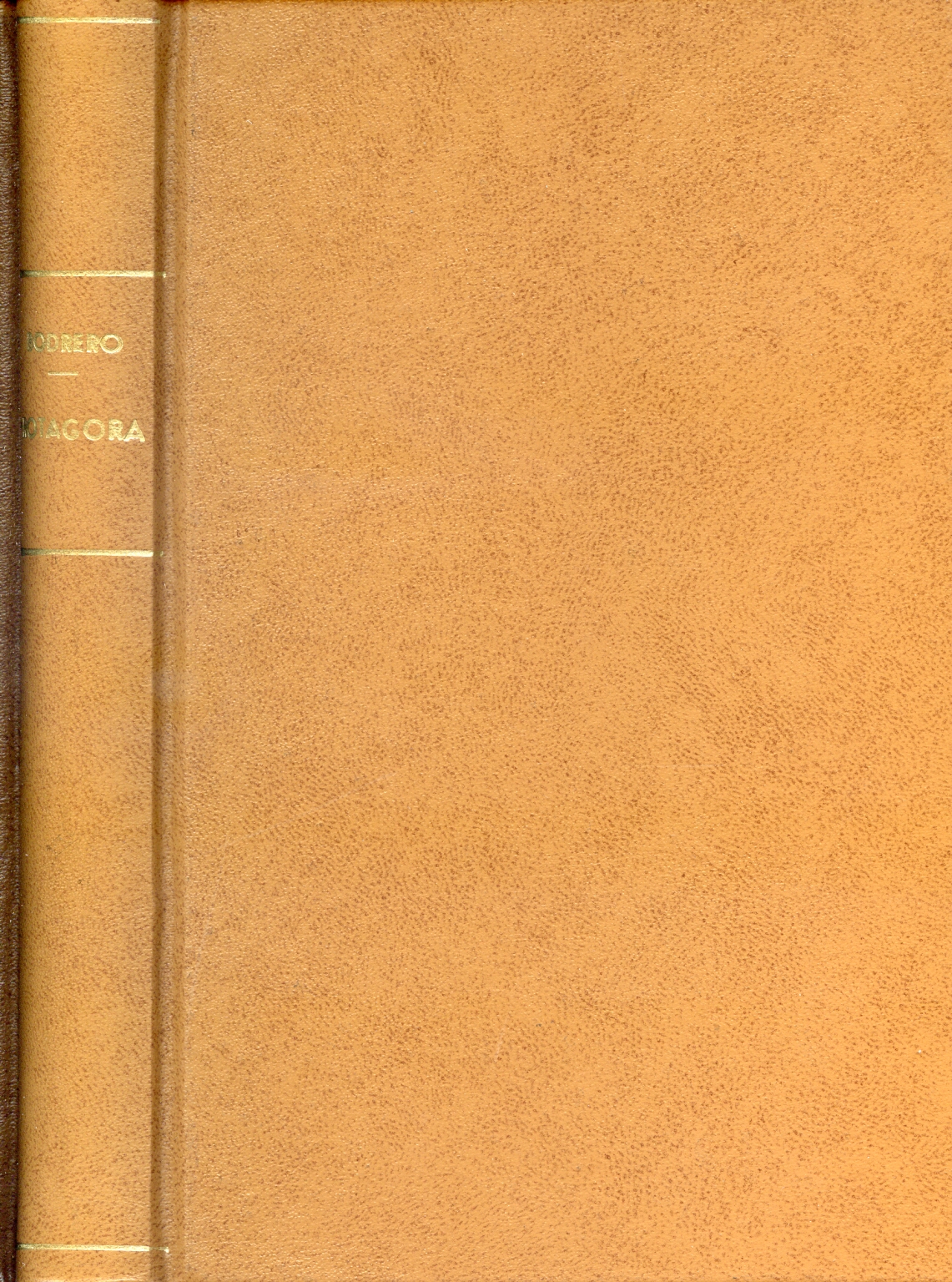 Protágoras, en el segundo Volumen, Emilio Bodrero