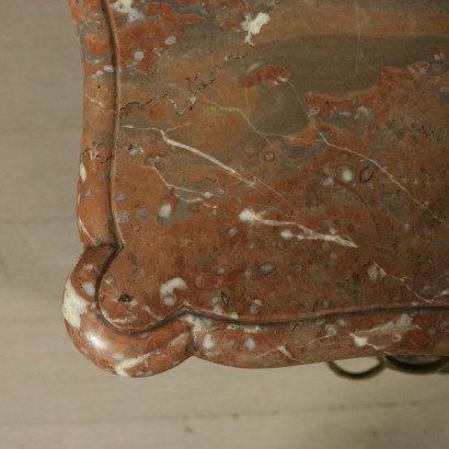 French Late Baroque chest of drawers - detail