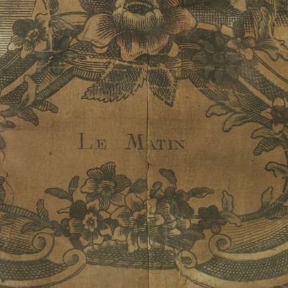 Gruppo di otto acqueforti francesi del XVIII secolo-particolare