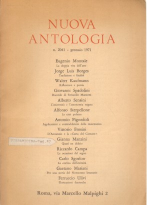 Nuova Antologia n.2041-gennaio 1971