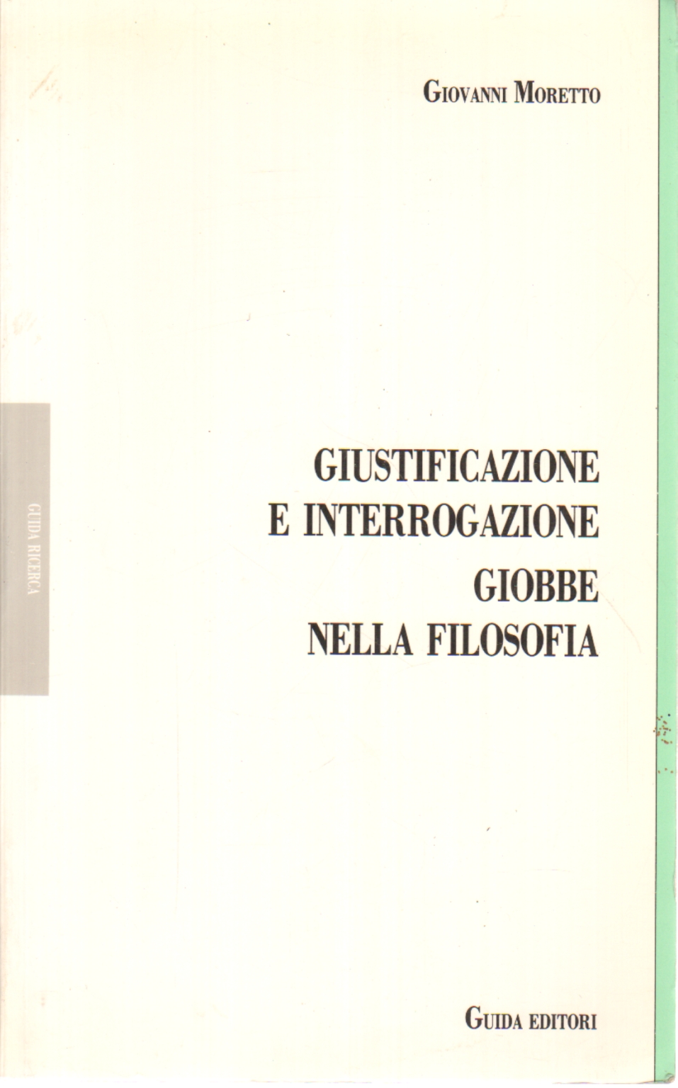 Giustificazione e interrogazione. Giobbe nella fil, Giovanni Moretto