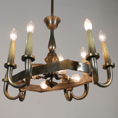 moderne Antiquitäten, Design moderne Antiquitäten, Kronleuchter, moderner antiker Kronleuchter, moderner antiker Kronleuchter, italienischer Kronleuchter, Vintage-Kronleuchter, 40er-Kronleuchter, 40er-Design-Kronleuchter, 40er-Lampe