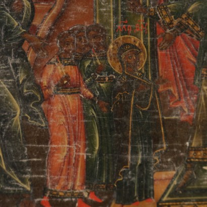 Icona della Presentazione di Maria al tempio-particolare