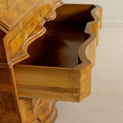 Revival Drop-leaf Secretaire - detail