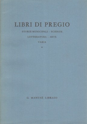 Libri di pregio