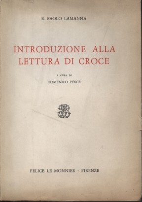 Introduzione alla lettura di Croce