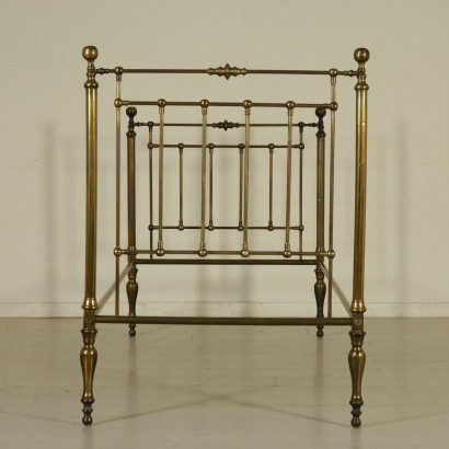 Pair of brass beds