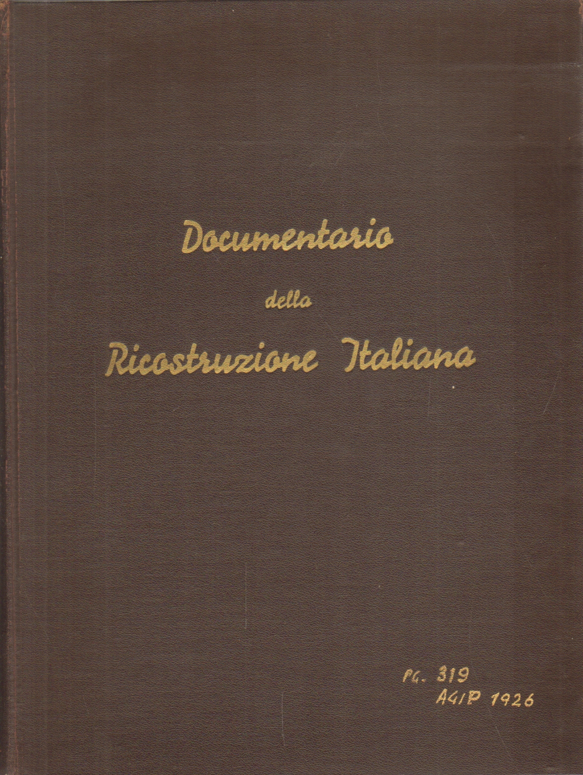 Documentaire sur la reconstruction italienne, Corrado Maria Errichelli Egidio Liberti