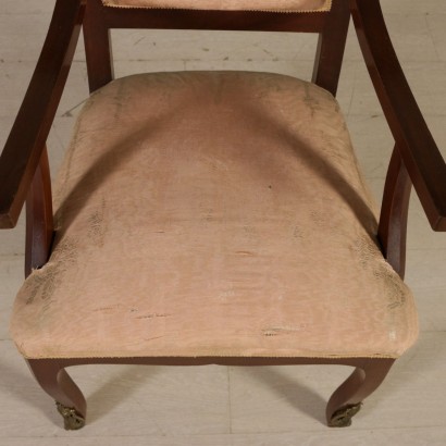 antik, Sessel, antike Sessel, antiker Sessel, antiker italienischer Sessel, antiker Sessel, neoklassischer Sessel, Sessel des 20. Jahrhunderts