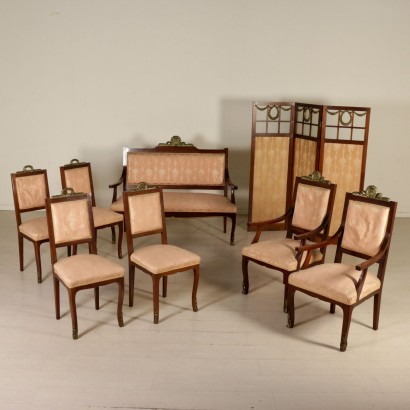 antik, Sessel, antike Sessel, antiker Sessel, antiker italienischer Sessel, antiker Sessel, neoklassischer Sessel, Sessel des 20. Jahrhunderts