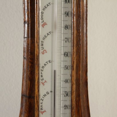 Barómetro de la madera detalle