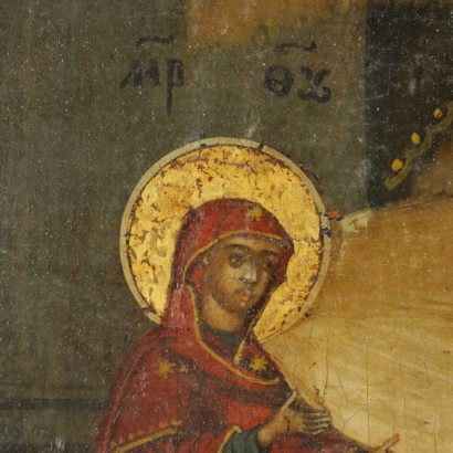 Icona, Presentazione di Maria al Tempio-particolare