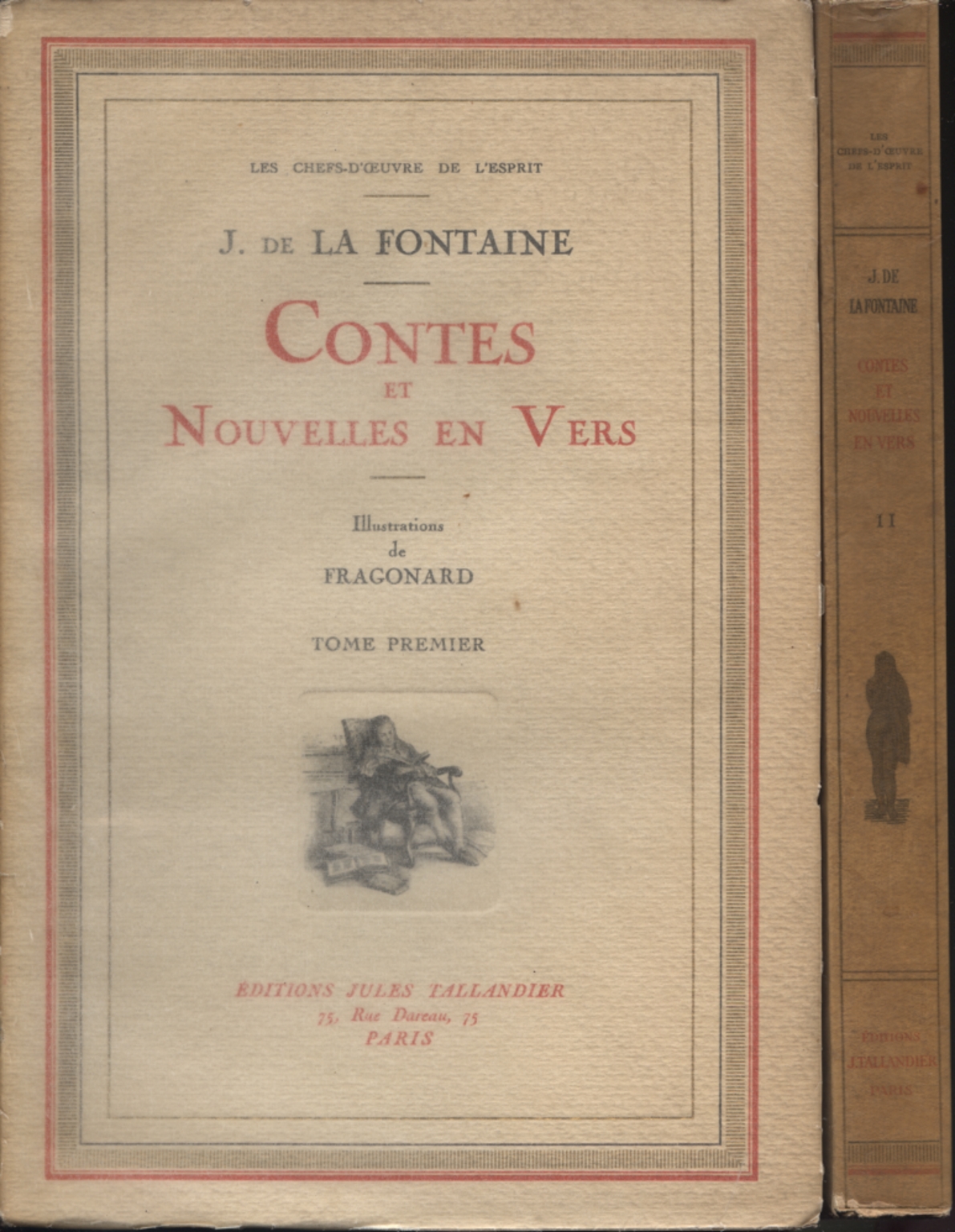 Contes et nouvelles en vers (2 Volumes), De J. De La Fontaine