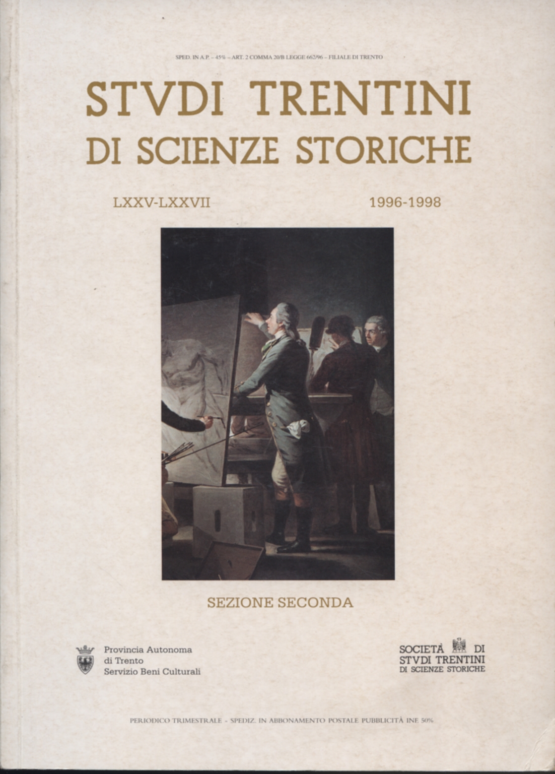 Studi trentini di scienze storiche Sezione seconda, AA.VV.