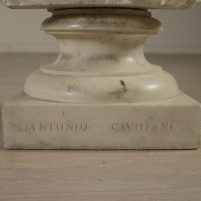 Busto in Marmo di Antonio Cavriani-particolare