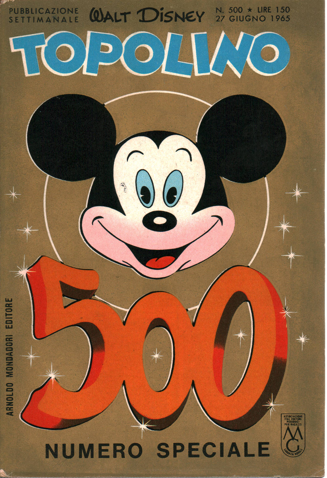 Mickey Mouse No 500 June 27 1965 Walt Disney Fumetti Classici Comics Library Dimanoinmano It