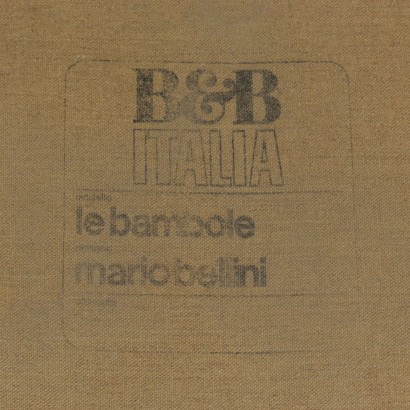 {* $ 0 $ *}, fauteuil Mario Bellini, mario bellini, le bambole, fauteuil le bambole, production b & b italie, bellini pour b & b italie