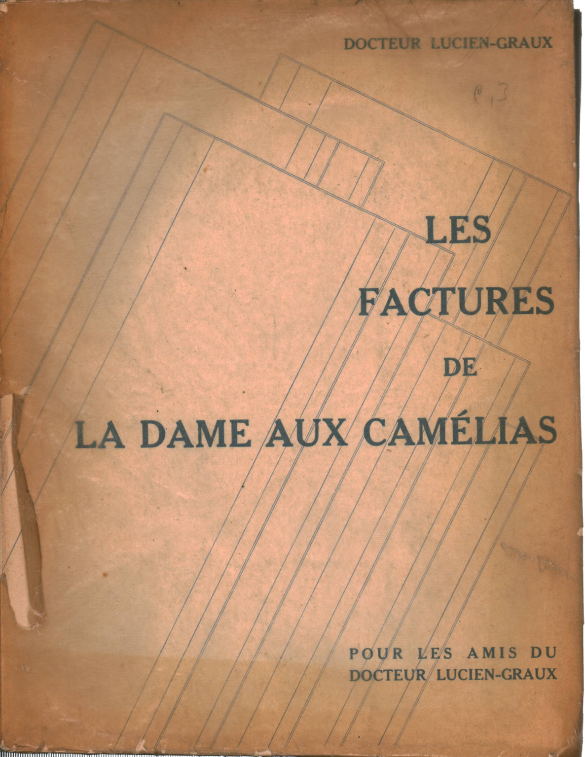 Les factures de la Dame aux Cam&#233;lias