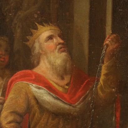 Solomon Offers the Incense to the Pagan Gods - detail