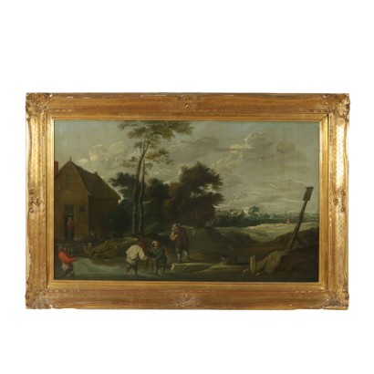 Paysage avec Figures et Scène de Pêche